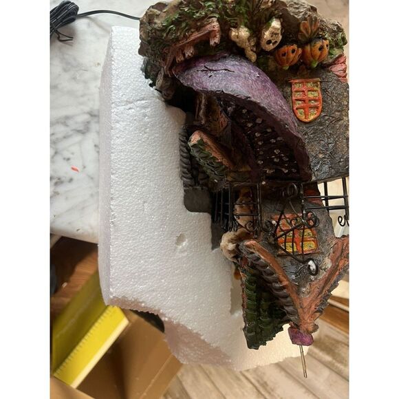 Fiber Optic‎ Lighted Haunted House Rotating Ghost 2005 Halloween Witch Pumpkins - Picture 4 of 8